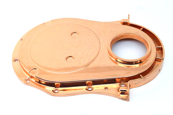 ALUMINUM 1966-90 CHEVY BB 396-402-427-454 TIMING CHAIN COVER - COPPER