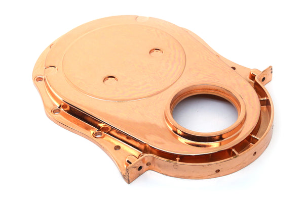 ALUMINUM 1966-90 CHEVY BB 396-402-427-454 TIMING CHAIN COVER - COPPER