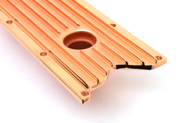 ALUMINUM LM7, LQ4, LQ9 4.8L, 5.3L, 6.0L LS SERIES ENGINE VALLEY PLATE OIL FILLER HOLE FOR KNOCK SENSOR - COPPER