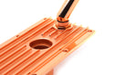 ALUMINUM LM7, LQ4, LQ9 4.8L, 5.3L, 6.0L LS SERIES ENGINE VALLEY PLATE OIL FILLER HOLE FOR KNOCK SENSOR - COPPER