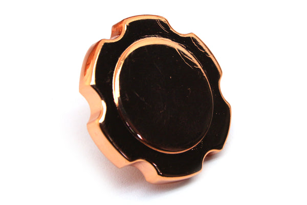 ALUMINUM LM7, LQ4, LQ9 4.8L, 5.3L, 6.0L LS SERIES ENGINE VALLEY PLATE OIL FILLER HOLE FOR KNOCK SENSOR - COPPER