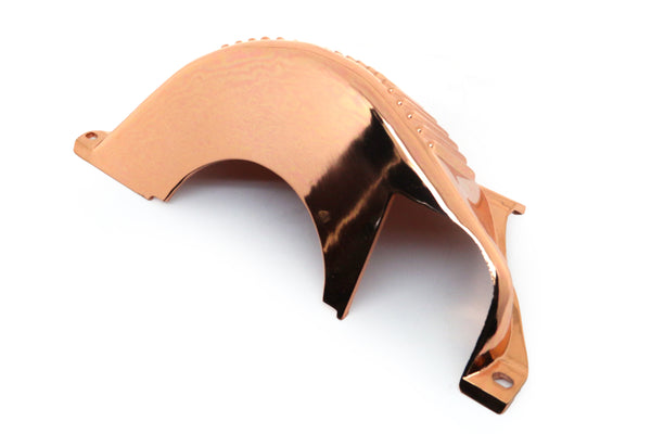 CHEVY-GM TURBO TH-350-TH-400 ALUMINUM FLYWHEEL FLEXPLATE COVER - COPPER