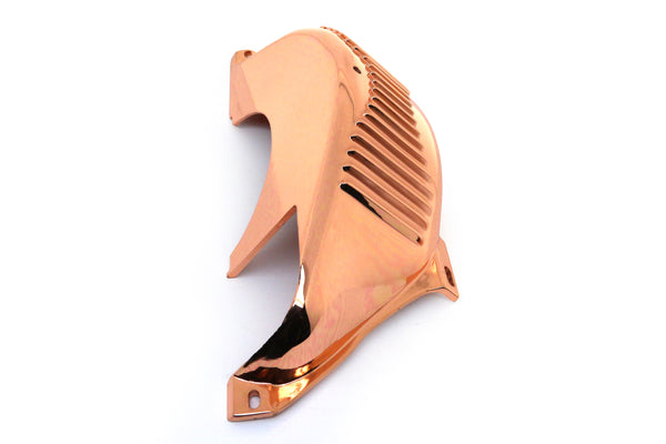 CHEVY-GM TURBO TH-350-TH-400 ALUMINUM FLYWHEEL FLEXPLATE COVER - COPPER