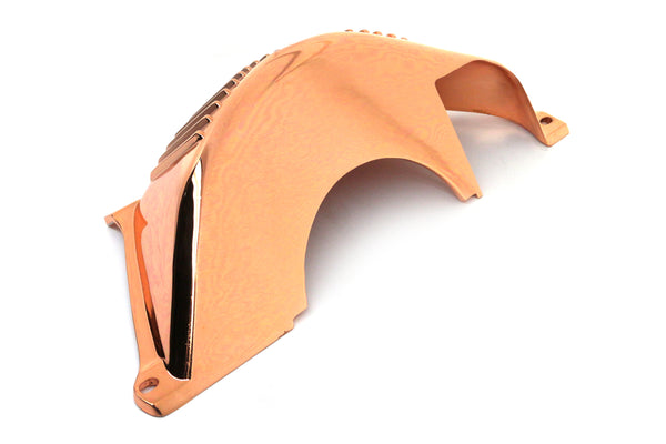 CHEVY-GM TURBO TH-350-TH-400 ALUMINUM FLYWHEEL FLEXPLATE COVER - COPPER