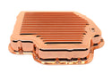 CHEVY-GM TURBO TH-400 ALUMINUM TRANSMISSION PAN KIT DEEP FINNED - COPPER