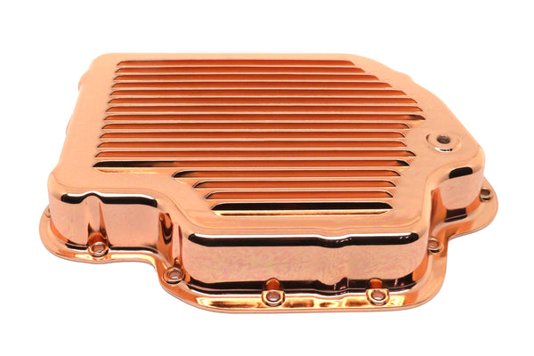 CHEVY-GM TURBO TH-400 ALUMINUM TRANSMISSION PAN KIT DEEP FINNED - COPPER