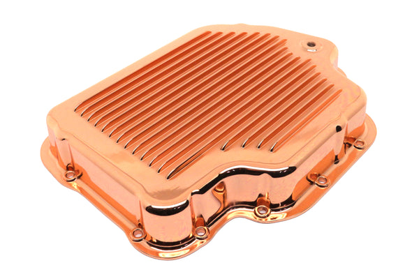 CHEVY-GM TURBO TH-400 ALUMINUM TRANSMISSION PAN KIT DEEP FINNED - COPPER