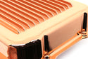 CHEVY-GM TURBO TH-400 ALUMINUM TRANSMISSION PAN KIT DEEP FINNED - COPPER