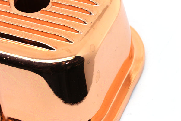 1965-95 CHEVY BIG BLOCK 396-427-454-502 TALL ALUMINUM VALVE COVERS - FINNED - COPPER
