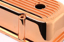 1965-95 CHEVY BIG BLOCK 396-427-454-502 TALL ALUMINUM VALVE COVERS - FINNED - COPPER