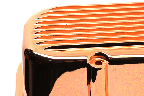 1965-95 CHEVY BIG BLOCK 396-427-454-502 TALL ALUMINUM VALVE COVERS - FINNED - COPPER