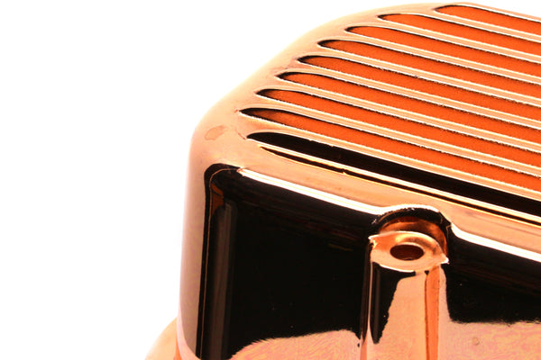 1965-95 CHEVY BIG BLOCK 396-427-454-502 TALL ALUMINUM VALVE COVERS - FINNED - COPPER