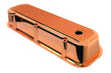1965-95 CHEVY BIG BLOCK 396-427-454-502 TALL ALUMINUM VALVE COVERS - FINNED - COPPER