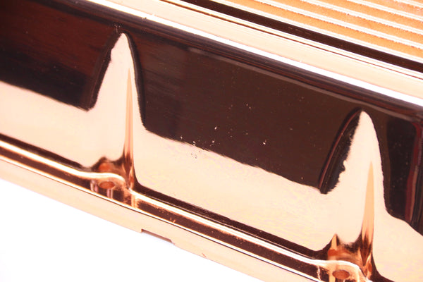 1965-95 CHEVY BIG BLOCK 396-427-454-502 TALL ALUMINUM VALVE COVERS - FINNED - COPPER
