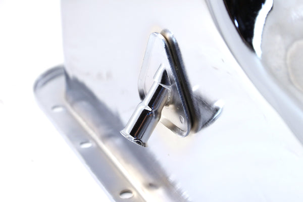 Steel Oil Pan – 1983-1993 Ford Mustang 427/460 7.5L Engine, Chrome Finish | High-Performance Replacement Oil Pan