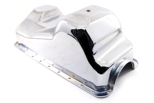 Steel Oil Pan – 1983-1993 Ford Mustang 427/460 7.5L Engine, Chrome Finish | High-Performance Replacement Oil Pan