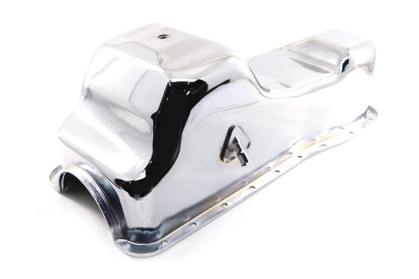 Steel Oil Pan – 1983-1993 Ford Mustang 427/460 7.5L Engine, Chrome Finish | High-Performance Replacement Oil Pan