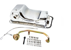 Steel Oil Pan Kit Fits 1979–1993 Ford 5.0L Mustang & Fox Chassis – Chrome