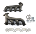 Cast Iron Exhaust Manifolds Fits 2002–2012 Chevy LS – Driver & Passenger – 2.25" Outlet – Raw