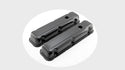 1968-81 BUICK SMALL BLOCK 350 SHORT STEEL VALVE COVERS - BLACK