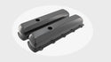 Tall Steel Valve Covers – Fits 1964–88 Oldsmobile 330, 350, 400, 425, 455 V8 Engines – Smooth Top- Black
