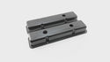 STEEL 1958-86 CHEVY SB 283-400 1 HOLE / 2 HOLE SCREW IN SHORT VALVE COVERS -BAFFLED-BLACK