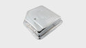 CHEVY-GM TURBO TH-350 STEEL TRANSMISSION PAN (DEEP SUMP) - CHROME