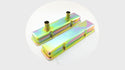 1958-86 CHEVY SMALL BLOCK 283-305-327-350-400 CIRCLE TRACK RACING STEEL VALVE COVERS - ZINC