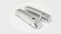 PONTIAC 326-455 POLISHED ALUMINUM VALVE COVERS - FINNED