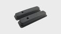 Aluminum 1987–97 Chevy Short Valve Covers Center Bolt – Full Finned – Black