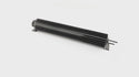 ALUMINUM UNIVERSAL 17' FINNED  RADIATOR OVERFLOW TANK - BLACK