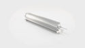 ALUMINUM UNIVERSAL 13' FINNED  RADIATOR OVERFLOW TANK - SILVER