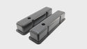 Tall Steel Valve Covers – Fits 1958–1986 Chevy Small Block 283‑305‑327‑350 (Stamped “350” Logo, 1 Hole Each) – Black Finish