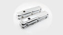 1968-81 BUICK SMALL BLOCK 350 SHORT STEEL VALVE COVERS - CHROME