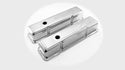 1958-86 CHEVY SMALL BLOCK 327 TALL STEEL VALVE COVERS - CHROME W- 327 LOGO