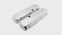 Steel Short Valve Covers – Fits 1965–95 Chevy BB 396-427-454-502 – 1 Hole – Chrome