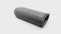 Aluminum Hilborn-Style Scoop – Single or Dual Quad – Finned – Black with Polished Fins