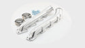 Cast Iron Low Profile V-Band Exhaust Manifolds 2003-up 5.7L/6.1L/6.2L/6.4L Dodge/Mopar Gen 3 Hemi Engines – Ceramic Silver