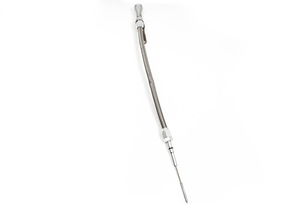 CFR STAINLESS BRAIDED CHRYSLER HEMI 5.7L, 6.1L, 6.4L CENTER SUMP PAN FLEXIBLE DIPSTICK - NATURAL