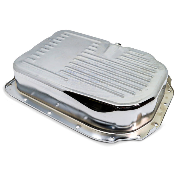 STEEL CHEVY/GM 4L80 4L80E 4L85E TRANSMISSION PAN DEEP - CHROME