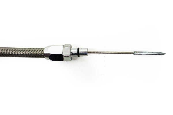 CFR STAINLESS BRAIDED CHRYSLER HEMI 5.7L, 6.1L, 6.4L CENTER SUMP PAN FLEXIBLE DIPSTICK - NATURAL