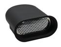 Single 4-Barrel Hilborn-Style Smooth Aluminum Scoop – Black Polished Finish