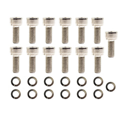 CHEVY-GM TURBO TH-350 TH-400 TRANSMISSION PAN BOLT KIT (13 PCS) - NICKEL