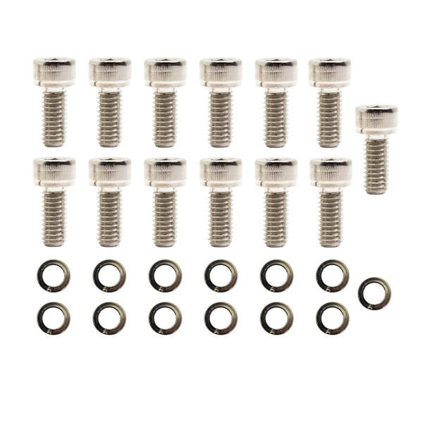 CHEVY-GM TURBO TH-350 TH-400 TRANSMISSION PAN BOLT KIT (13 PCS) - NICKEL