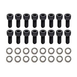 CHEVY-GM 700R4 TRANSMISSION PAN BOLT KIT (16 PCS) - BLACK