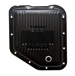 CHEVY-GM TURBO TH-200 STEEL TRANSMISSION PAN - EDP BLACK