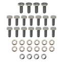 CHEVY SMALL BLOCK OIL PAN HEX BOLTS KIT - CHROME