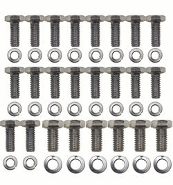 FORD SMALL BLOCK OIL PAN HEX BOLT KIT - CHROME