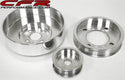 1994-95 FORD MUSTANG 5.0 BILLET ALUMINUM SERPENTINE PULLEY SET - POLISHED