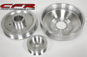 4.6L FORD MUSTANG COBRA GT 96-98 BILLET SERPENTINE PULLEY SET - MACHINED